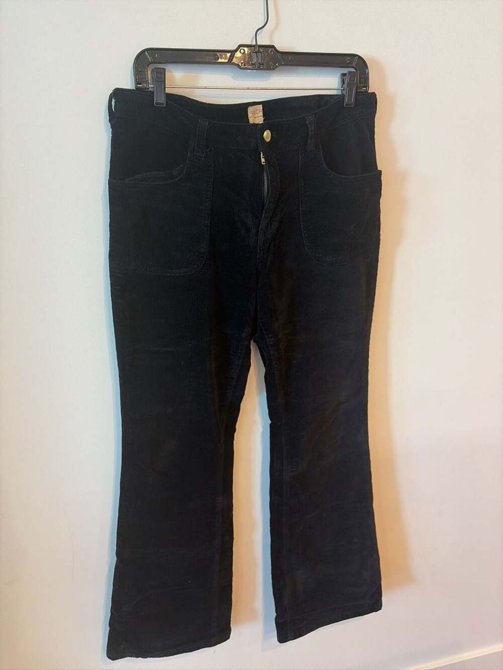 Pilcro by Anthropologie Black Corduroy Flare Pants